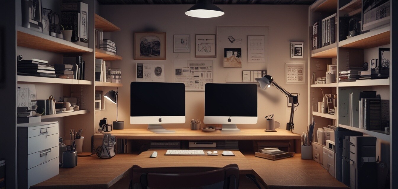Well-organized office space
