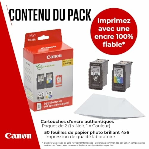 Pack Encre & Papier Canon PG-540/CL-541