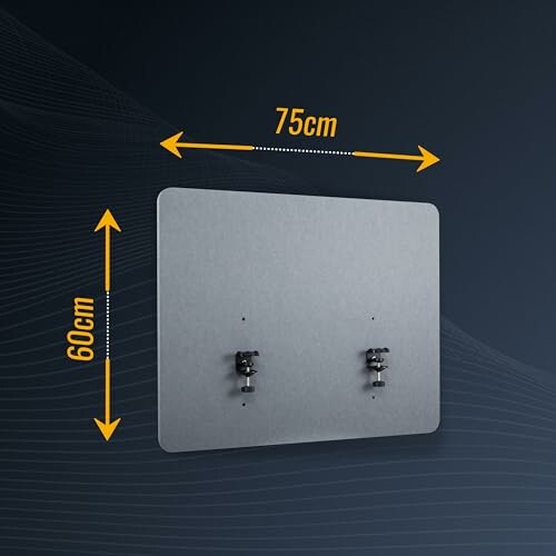 Panneau métallique avec dimensions de 75 cm par 60 cm