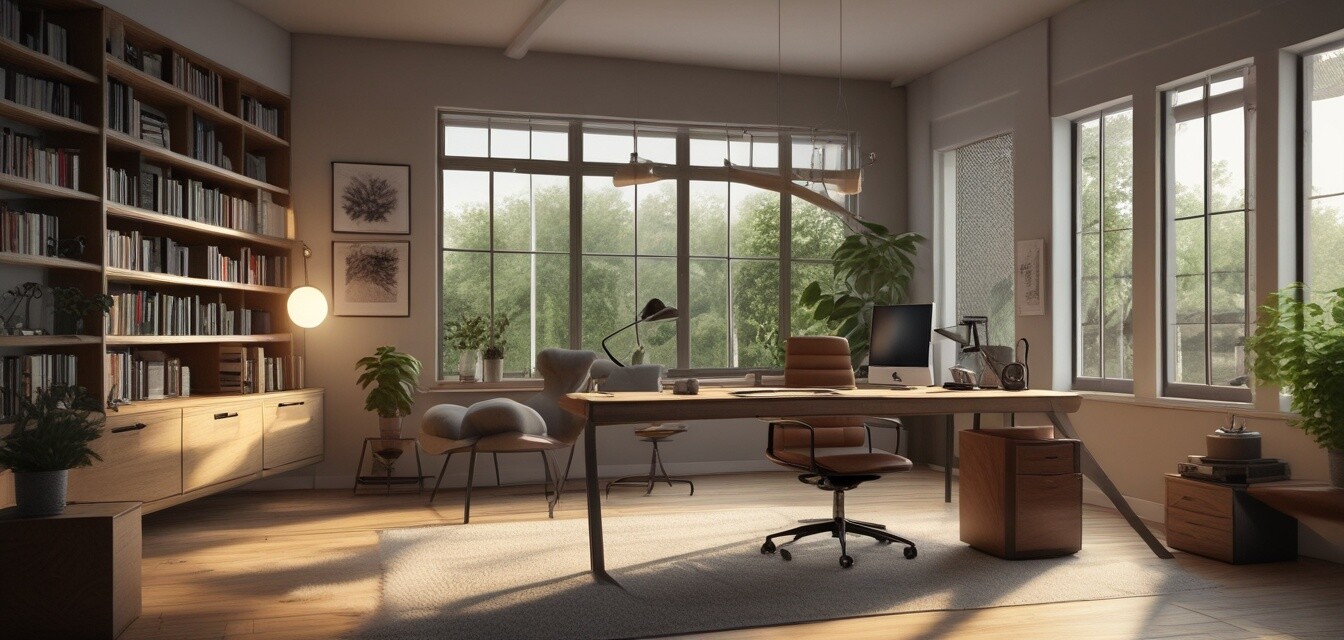Home office optimal lighting
