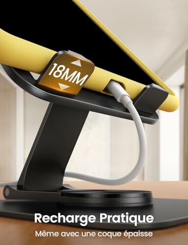 Support de téléphone avec chargeur intégré